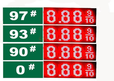 8,889 4 ψηφία κινούμενη επίδειξη μηνυμάτων 7 οδηγήσεων τμήματος, οδήγησαν το σημάδι τιμής του φυσικού αερίου προμηθευτής