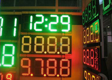 Κινούμενη επίδειξη μηνυμάτων των ψηφιακών οδηγήσεων βενζινάδικων, σημάδι 8 τιμών του πετρελαίου των οδηγήσεων» 10» 12» 16» 18» 20» 24» προμηθευτής